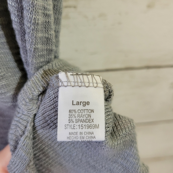 Boutique Brand Thyme & Honey Mock Neck Tunic Top Semi Sheer Lightweight Knit L - Picture 7 of 8